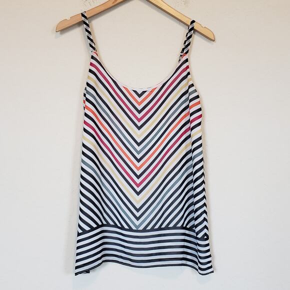 Cabi Multicolor Striped Camisole Blouse Layer Work Office Women's X-Small - Picture 1 of 11